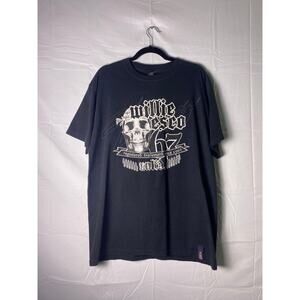 Y2K Vintage Willie Esco Black Skull Rap Hip Hop Streetwear Shirt Mens Size Large
